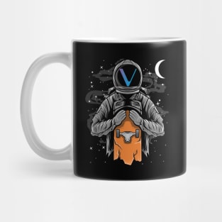 Astronaut Skate Vechain Crypto VET Coin To The Moon Token Cryptocurrency Wallet Birthday Gift For Men Women Kids Mug